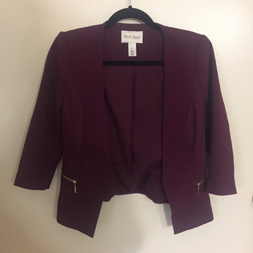 Plum White House Black Market blazer